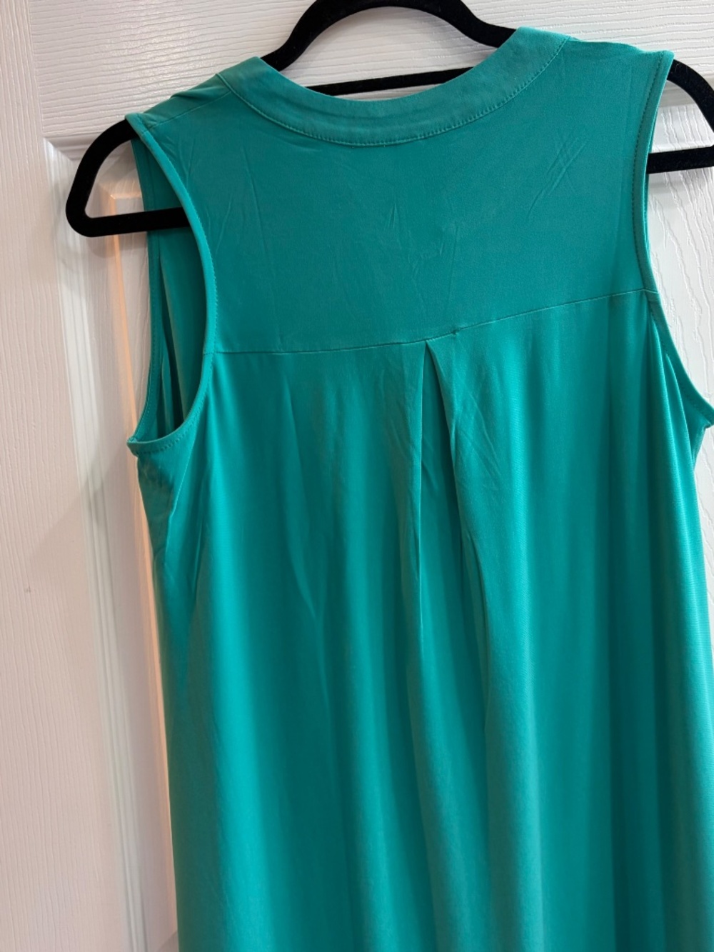 New Dear Scarlett Pullover Dress Sleeveless Tank Style Tunic Teal Green - Picture 5 of 6